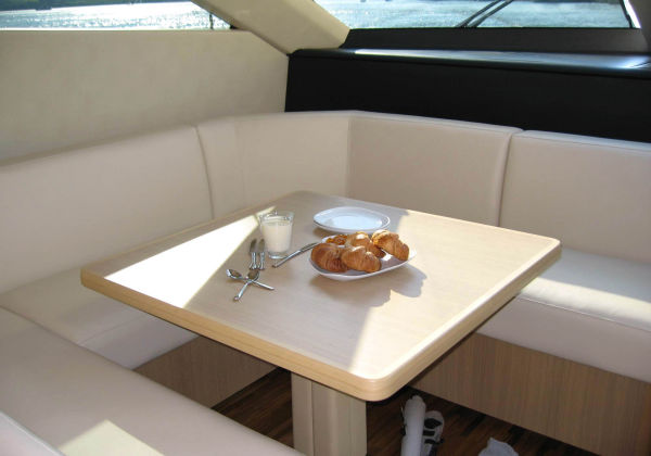 Luxury Power Yacht - 97' Princess 95MY - The luxury interior design wooden decoration and luxury design - the dining table