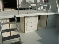 photo of  Hatteras Cockpit Motoryacht