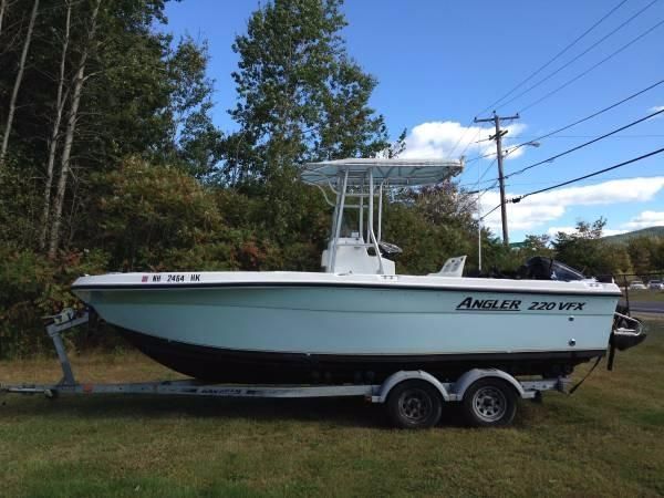 What are some console boats for sale at Anglers Center?