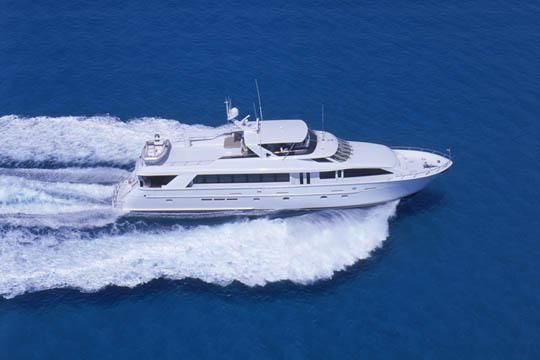 100' Hatteras yacht for sale