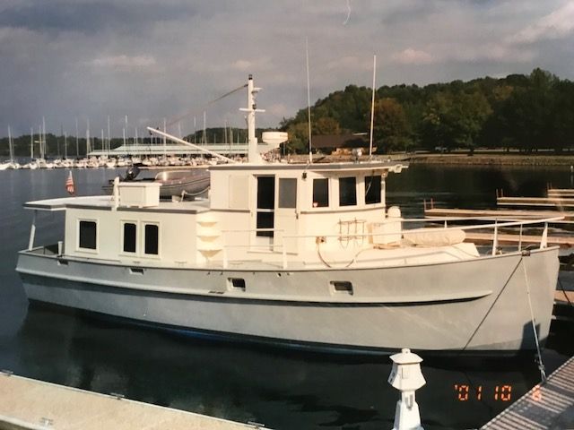1989 Custom Steel Hull Trawler Power Boat For Sale - www 