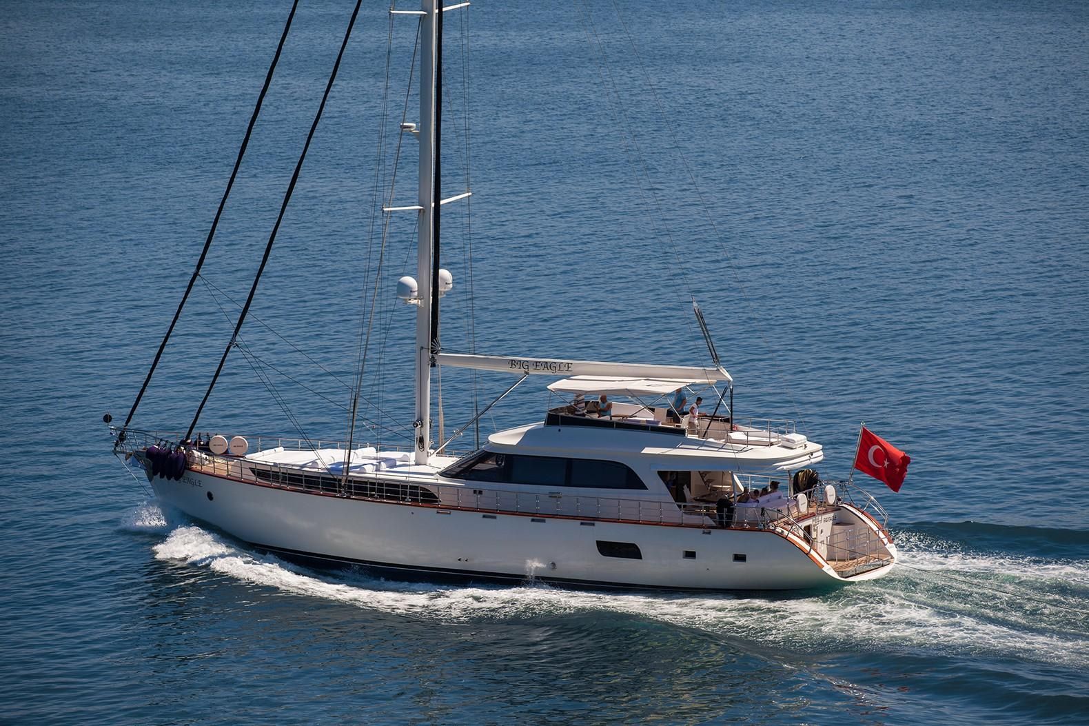 luxury motor sailer yacht for sale