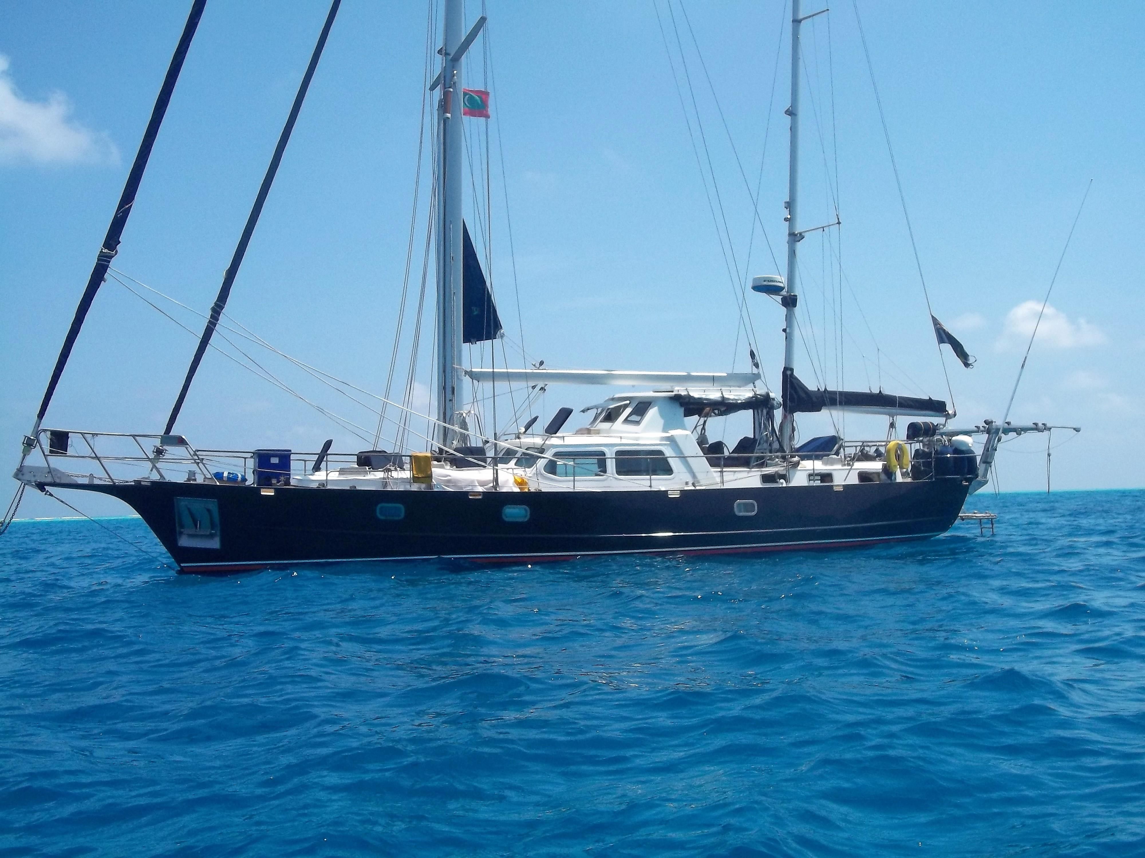 blue water sailboat for sale