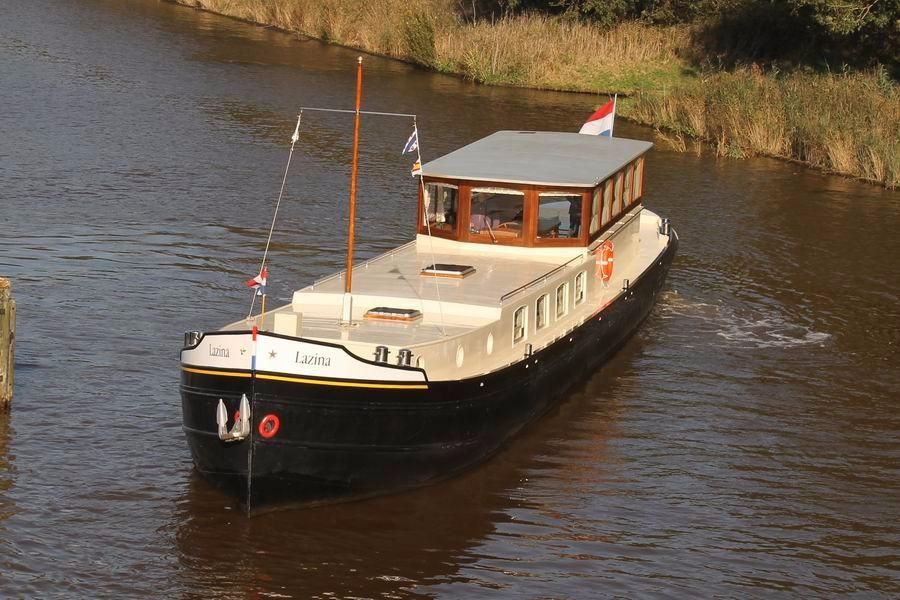 1928 Dutch Barge Luxe Motor Power Boat For Sale - www 